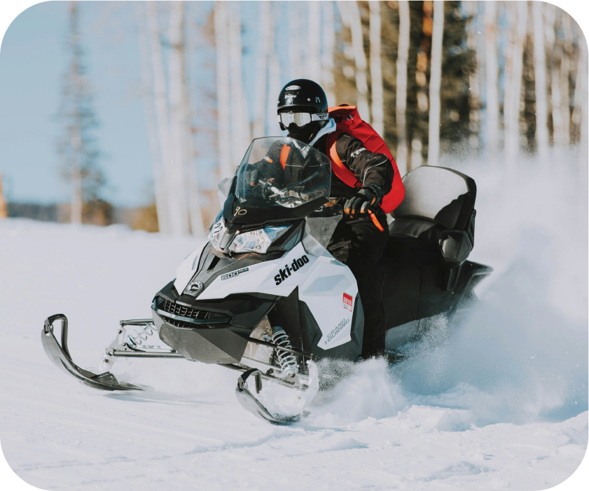 Snowmobiling